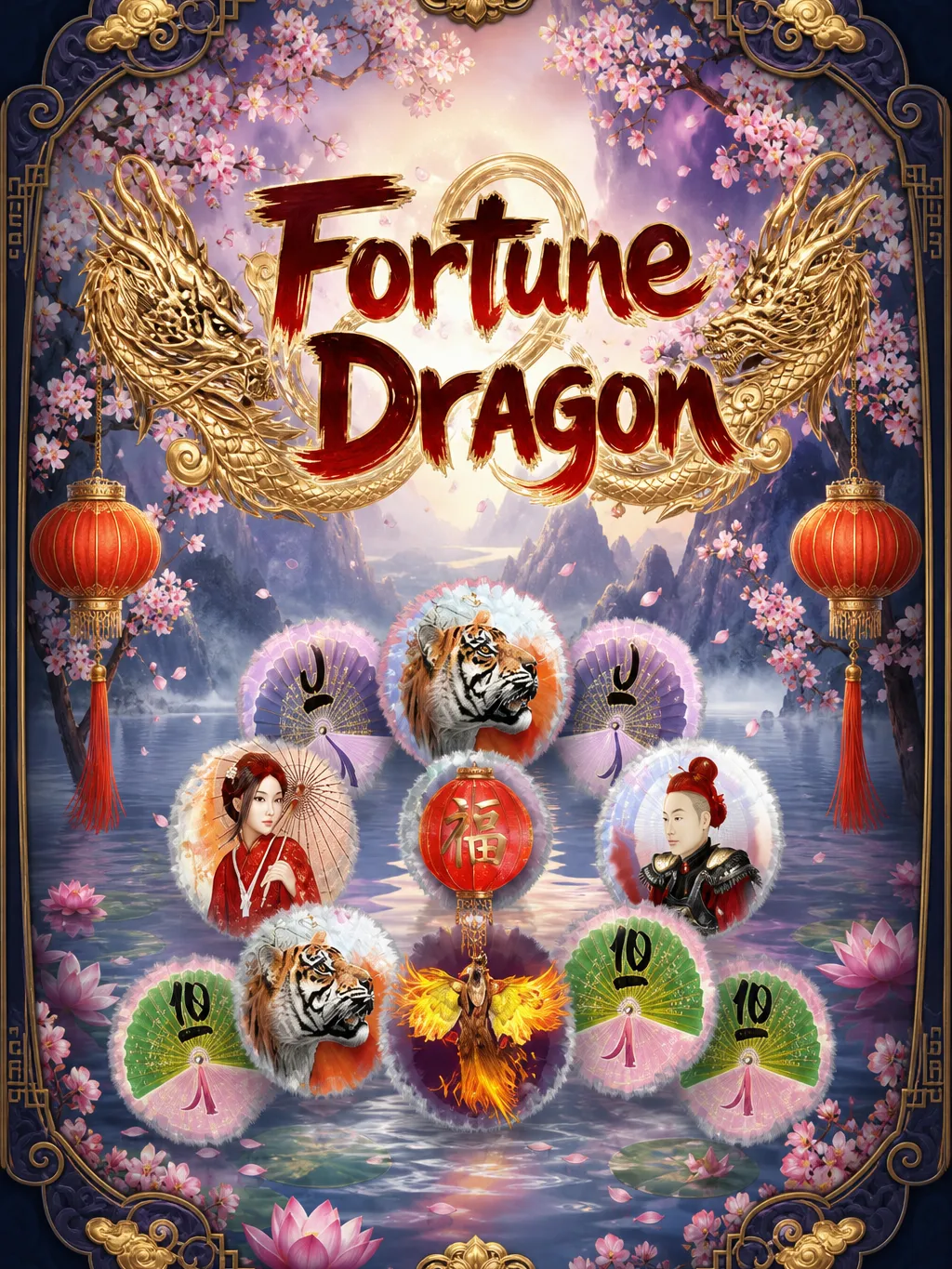 Start the Fortune Dragon demo for free - screen showing virtual credit balance